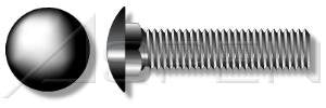 (1000pcs) 1/4-20X1-3/4 Carriage Bolts Round Head, Square Neck A307 Steel, Black Oxide