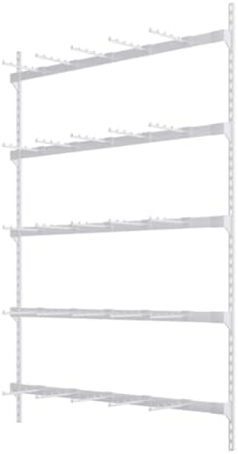 5-Layer Gold Metal Mobile Storage Rack - Freestanding Pegboard Display Rack for Garage & Retail, Ideal for Lingerie, Bras, Shorts & Clothing, Wall-Mountable