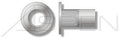 (1000pcs) 5/16-18-.312 Rivets Blind Threaded Inserts Aluminum Large Flange Ribbed