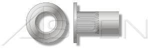 (1000pcs) 5/16-18-.312 Rivets Blind Threaded Inserts Aluminum Large Flange Ribbed