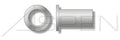 (1000pcs) 1/4-20-.165 Rivets Blind Threaded Inserts Aluminum Flange Regular