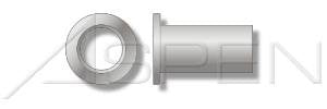 (1000pcs) 1/4-20-.165 Rivets Blind Threaded Inserts Aluminum Flange Regular