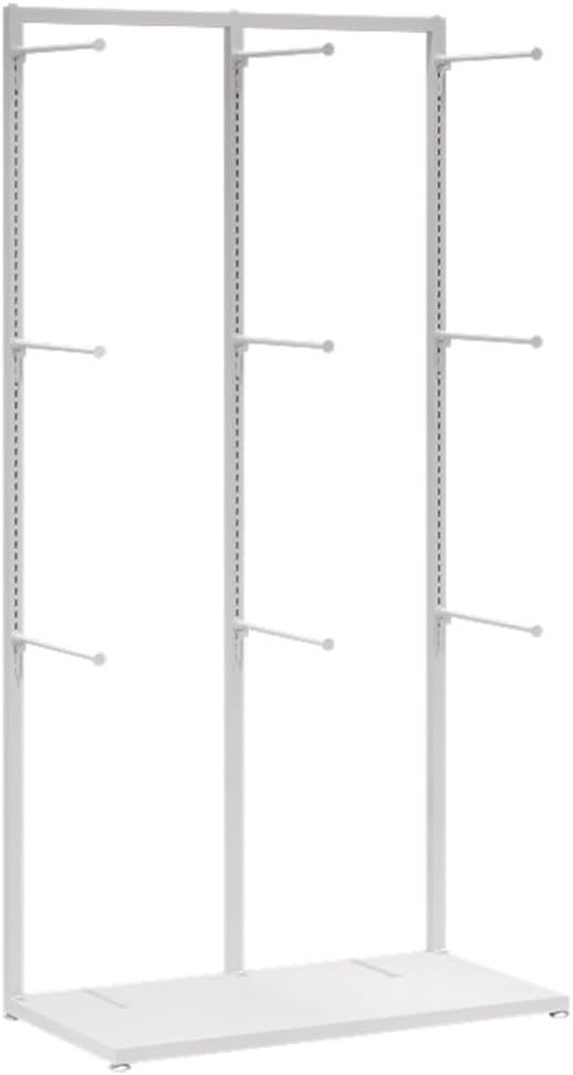 Freestanding Garment Rack Display Stand, Multifunctional Lingerie Slippers Shorts Swimwear Scarves Gloves Storage Hanger for Malls/Showroom/Retail Store，White 65x40x135cm