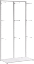 WIGING Freestanding Garment Rack Display Stand, Multifunctional Lingerie Slippers Shorts Swimwear Scarves Gloves Storage Hanger for Malls/Showroom/Retail Store (Color : White, Size : 65x40x135cm)