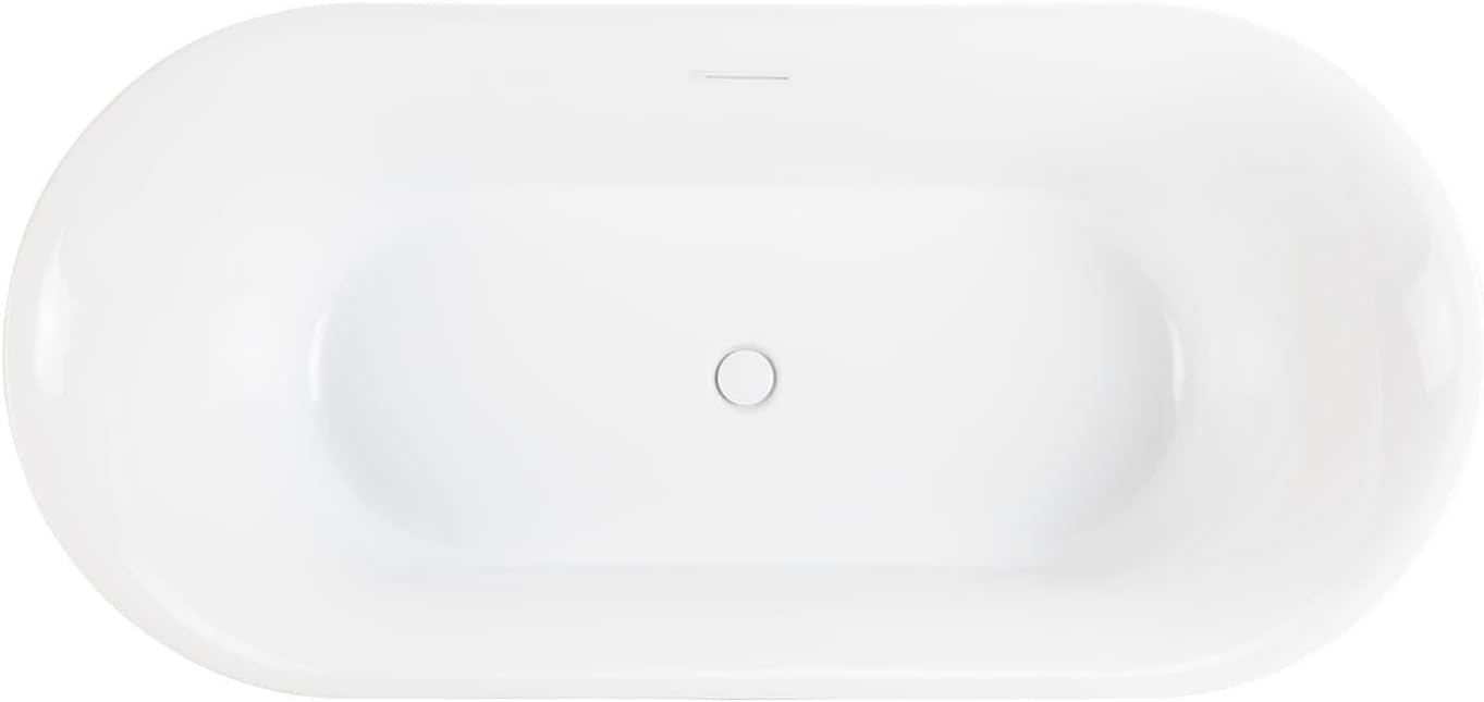 Signature Hardware 449036 Halliford 66' Acrylic Soaking Freestanding Tub