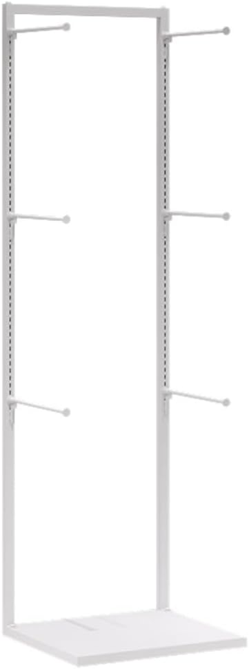WIGING Freestanding Garment Rack Display Stand, Multifunctional Lingerie Slippers Shorts Swimwear Scarves Gloves Storage Hanger for Malls/Showroom/Retail Store (Color : White, Size : 40x40x135cm)