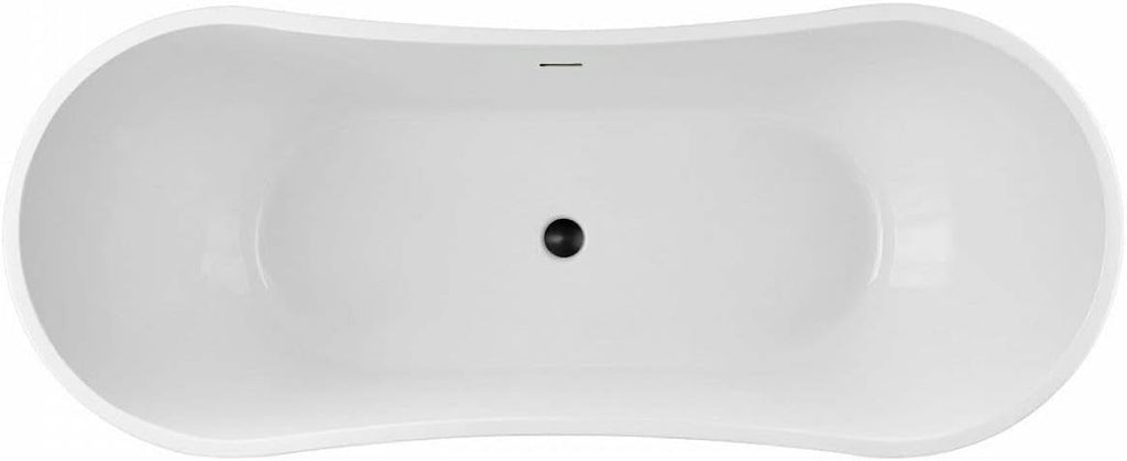 Vintage Tub & Bath Philo 59 Inch Acrylic Double Slipper Freestanding Tub
