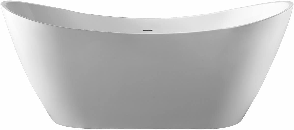 Vintage Tub & Bath Philo 59 Inch Acrylic Double Slipper Freestanding Tub