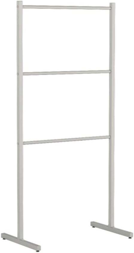 Retail Store Garment Clothing Hanger, Underwear Panty Rack Shorts Display Bra Stand, Clothes Organizer with Wheels for Bedroom Boutique Metal Pipe Hanging Rack(White,80x40x135cm)