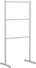 Retail Store Garment Clothing Hanger, Underwear Panty Rack Shorts Display Bra Stand, Clothes Organizer with Wheels for Bedroom Boutique Metal Pipe Hanging Rack(White,80x40x135cm)