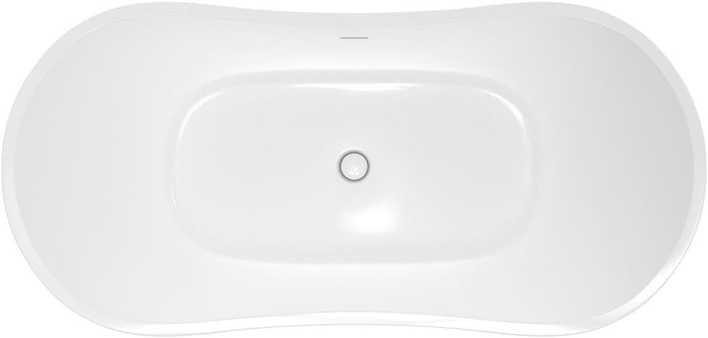 Vintage Tub & Bath Philo 63 Inch Acrylic Double Slipper Freestanding Tub