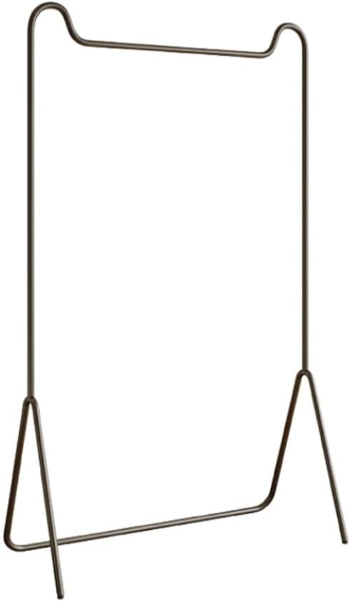 Corner Clothes Rack, Metal Garment Rack, Coat Stand with Non-slip Pads, Simple Clothes Hanger for Bedroom, Living Room, Balcony(Black,47.2x15.8x63in)