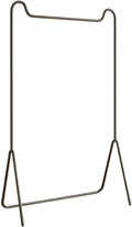 Corner Clothes Rack, Metal Garment Rack, Coat Stand with Non-slip Pads, Simple Clothes Hanger for Bedroom, Living Room, Balcony(Black,47.2x15.8x63in)