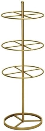 Freestanding 3-Tier Round Display Rack for Garments - Commercial Store Fixture for Bras, Shorts, Socks - White Retail Merchandising Stand