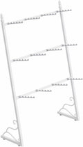 60/80/100/120cm Lingerie Garment Rack, Metal, Underwear Sock Display Stand with Hooks, Retail Organizer Clothes Rod, for Bras, Shorts, Socks, Hats, 3 Tier(White,100 * 35 * 130cm)