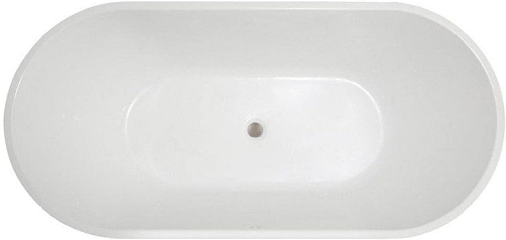 Vintage Tub & Bath Chloe 55 Inch Acrylic Double Ended Freestanding Tub - No Faucet Drillings
