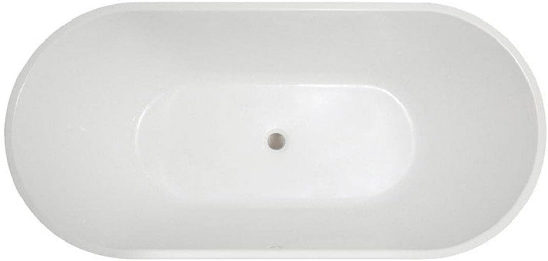 Vintage Tub & Bath Chloe 55 Inch Acrylic Double Ended Freestanding Tub - No Faucet Drillings