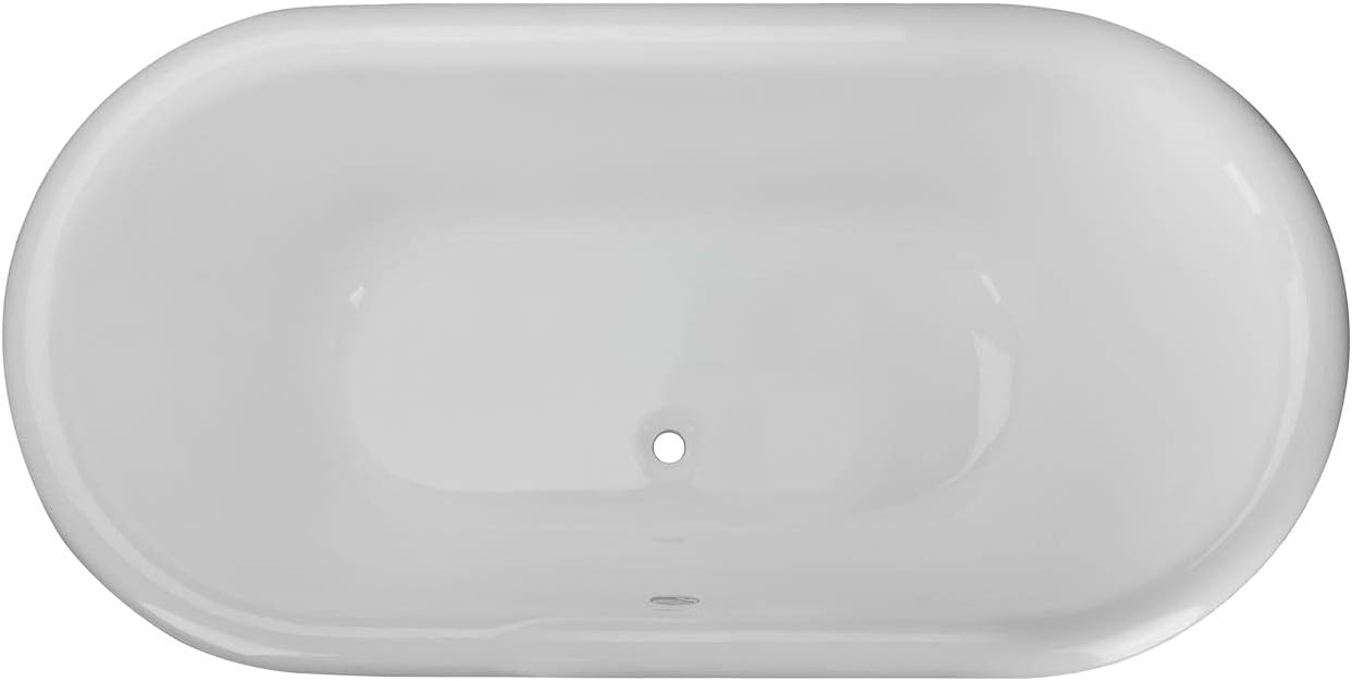 Vintage Tub & Bath Laurent 60 Inch Cast Iron Double Ended Pedestal Tub - No Faucet Drillings