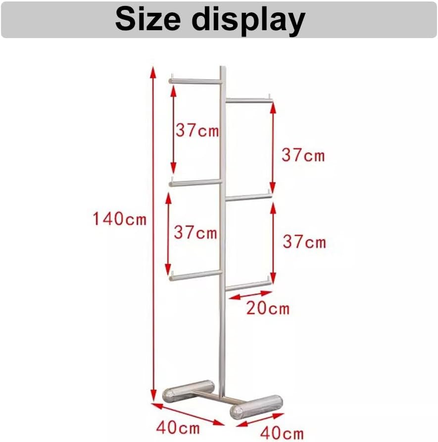 LXHELIVERY Socks Display Stand, Garment Rack -Floor-Standing Bra Shorts Hangers Holder -Retail Display Clothes Racks Freestanding Hanger for Hanging Underwear, Panties, Scarves
