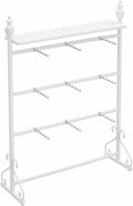 WIGING Freestanding Garment Rack Display Stand, Underwear Shorts Socks Swimsuit Storage Rack for Malls/Showroom/Retail Store, Adjustable Metal Shelves (Color : White, Size : 100x40x155cm)