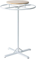 Multi-Purpose Garment Rack, Metal, Commercial Clothes Display Stand, Heavy Duty, 360° Rotating, for Retail Boutiques Home, Laundry Room, 53/59in(White,50 * 150cm)