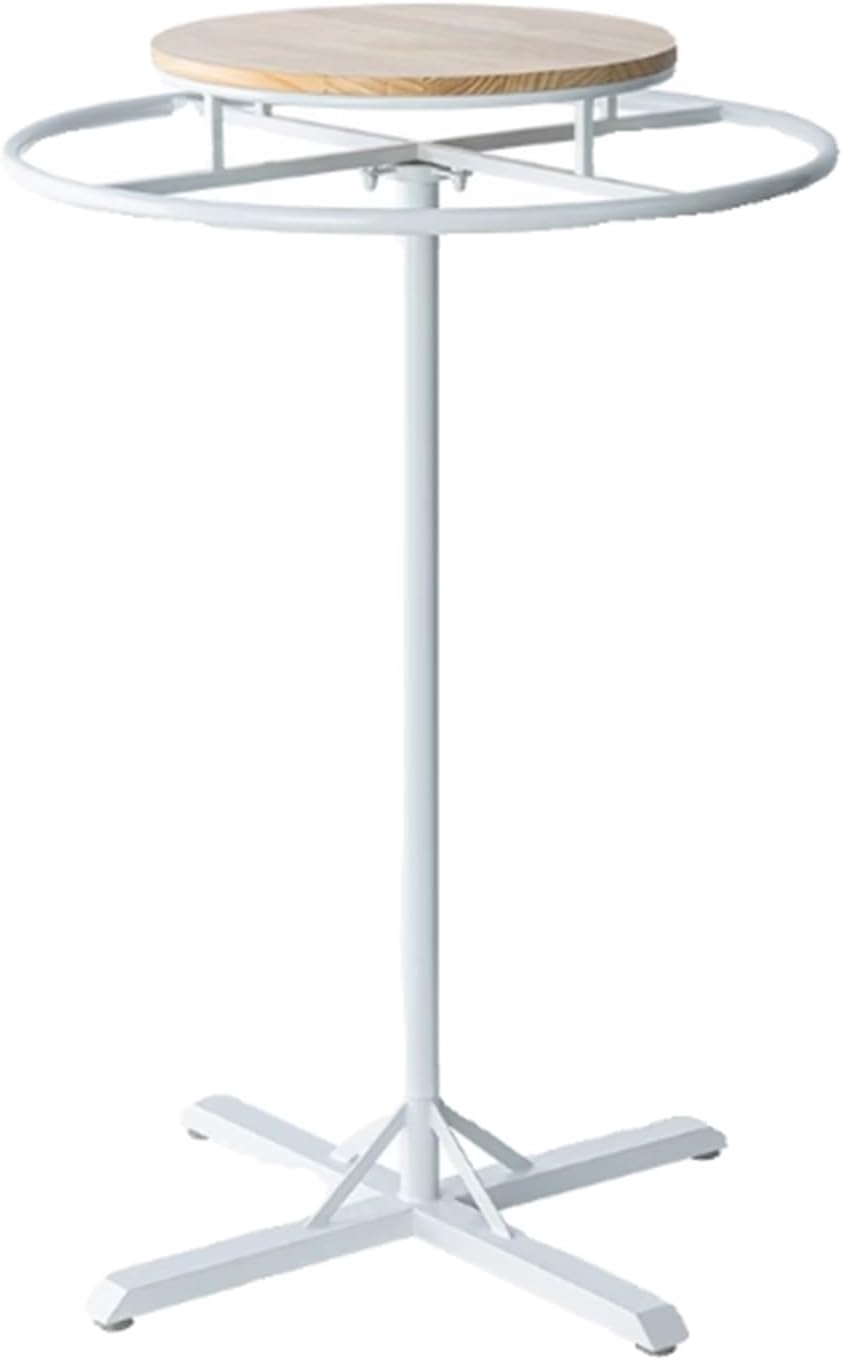 Multi-Purpose Garment Rack, Metal, Commercial Clothes Display Stand, Heavy Duty, 360° Rotating, for Retail Boutiques Home, Laundry Room, 53/59in(White,50 * 150cm)