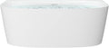 HEATGENE 63 Inches Acrylic Freestanding Bathtub Modern Bathtub Contemporary Soaking Tub Easy to Install UPC Certified Drain & Overflow Assembly Included