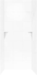 Swan SQMK723636.010 Solid Surface Shower Wall Kit, 36' L x 36' H x 72.5' H, White