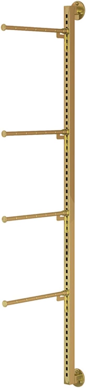 Freestanding Clothing Store Underwear Display Rack, Boutique Retail Commercial Shelves, Multifunctional Slippers Sock Lingerie Swimwear Shorts Access(Gold-26.5x120CM