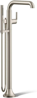 Kohler T27424-4-BN Tone™ Floor-mount bath filler trim with handshower, Vibrant Brushed Nickel