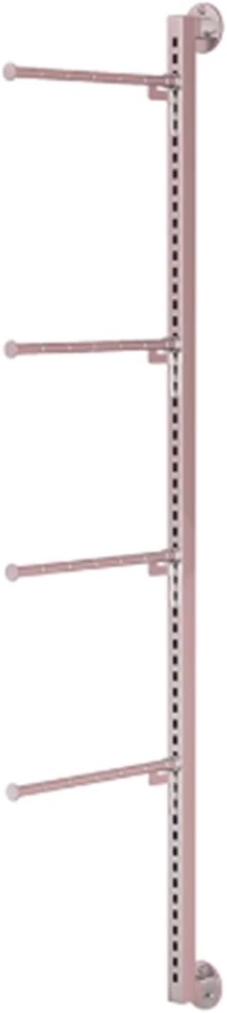 Retail Organizer Clothing Store Shelf, Commercial Lingerie Garment Rack, Metal, Underwear Sock Display Stand, for Bras, Shorts, Hats, Wall-Mounted 120cm/47.2in(Silver)