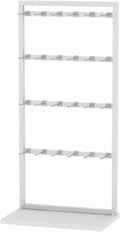 Freestanding Underwear Display Stands, Metals, Clothing Store Boutiques Retail Lingerie Garment Rack, Commercial Shelves, for Socks Bra Panties Scarves, 53in(White)