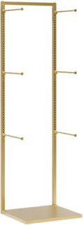 Metals Underwear Display Stand, Clothing Store Boutiques Lingerie Garment Rack, Commercial Retail Shelves, for Lingerie Socks Bra Panties Scarves, 3 Tier(Gold,40 * 40 * 135cm)