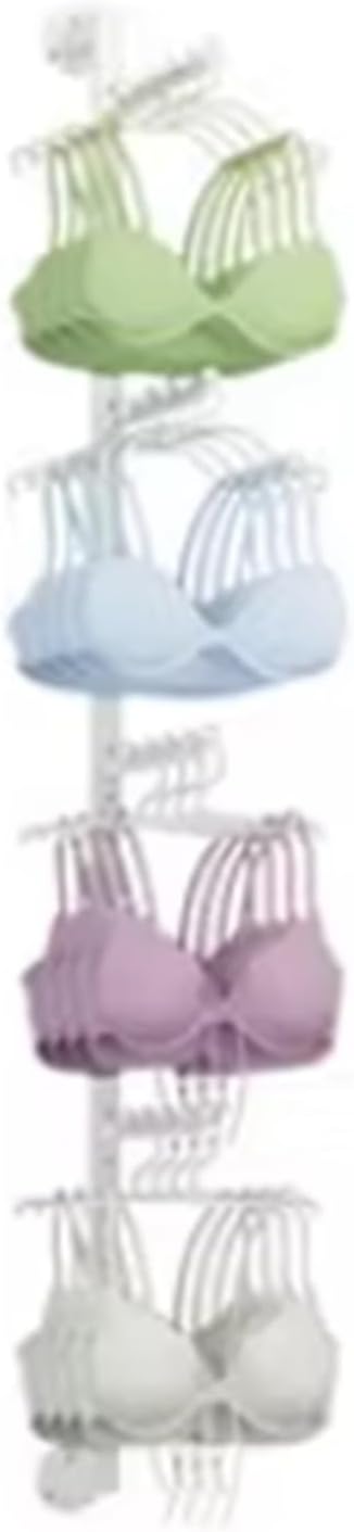 Underwear Display Stand, Metals, Clothing Store Boutiques Lingerie Garment Rack, Commercial Retail Shelves, Wall-Mounted, for Socks Bra Panties Scarves(White)