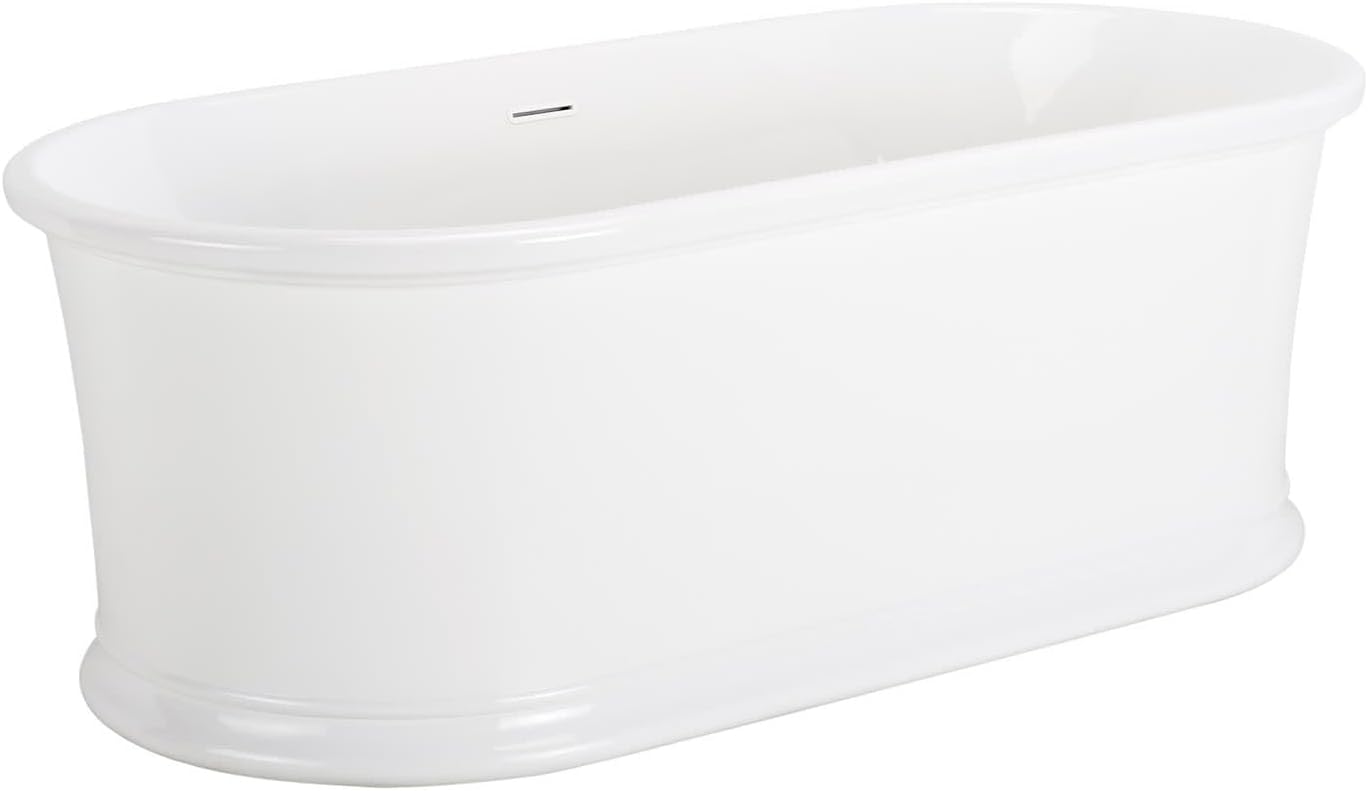 Signature Hardware 449036 Halliford 66' Acrylic Soaking Freestanding Tub