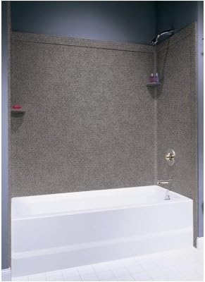 Swan SI00603.168 32-in L x 60-in W x 60-in H Solid Surface Bathtub Wall Kit, Baby's Breath