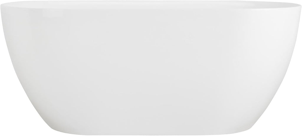 Signature Hardware 450576 Hibiscus 67' Oval Acrylic Freestanding Tub with Integrated Drain and Overflow