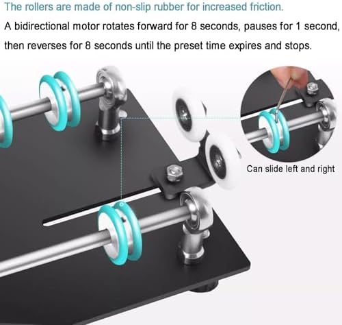 Automatic Film Processor Machine with Auto Rotating Base, 1-30min Timer, 4 Preset Programs for Various Developing Tanks