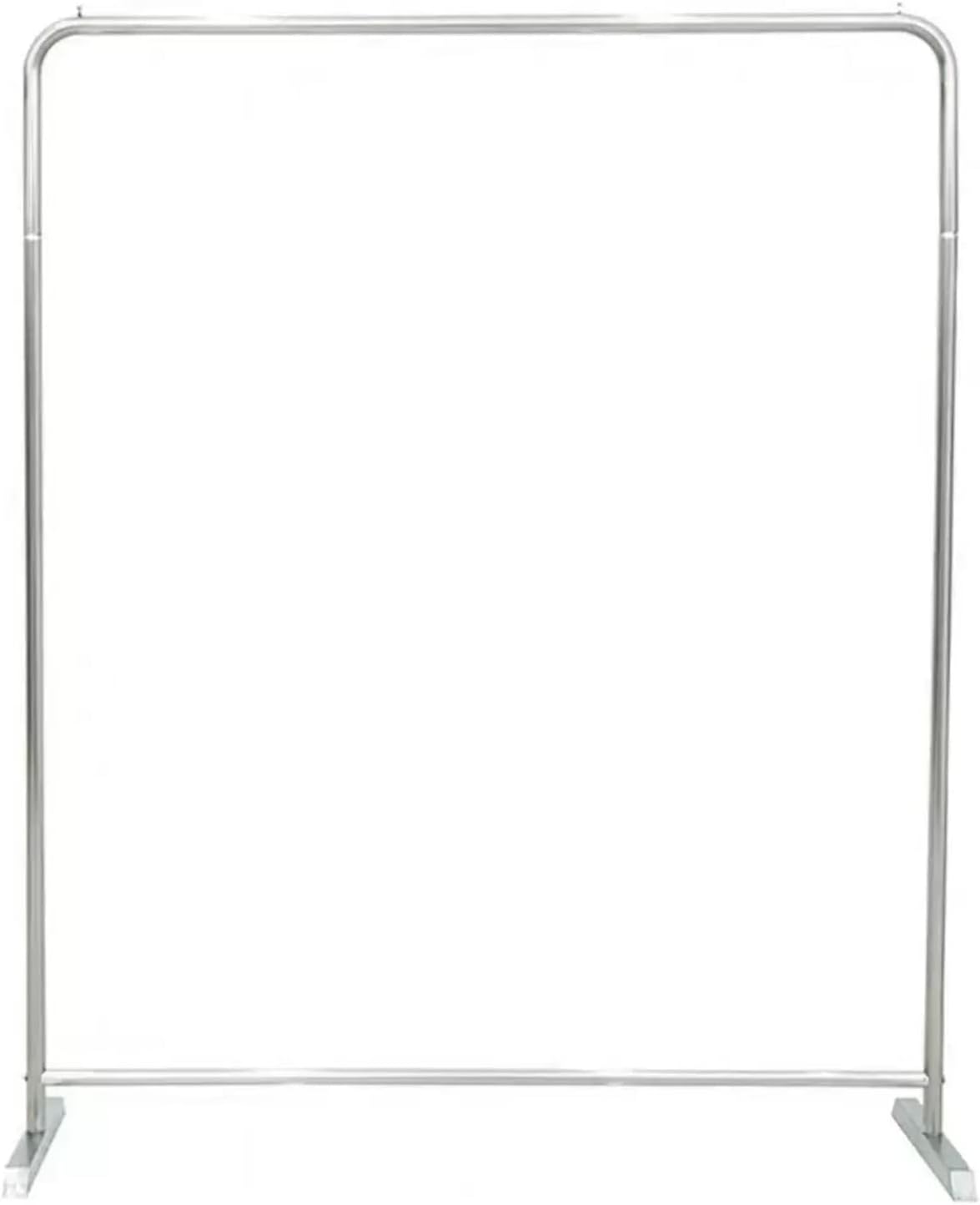 Generic Garment rack Modern Silver Stainless Steel Clothes Rail For Bedrooms And Boutiques, Commercial Grade Heavy Duty Clothing Rack For Hanging Clothes Freestanding Metal Coat Rack(Size:120X40X160