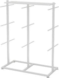 Clothes Rail Garment Rack Clothing Store Underwear Display Rack, Metal Floor Stand Bra Shorts Socks Organizer Commercial Double Sided Shelves With Top Shelves Accessories Retail Display ( Color : Whit