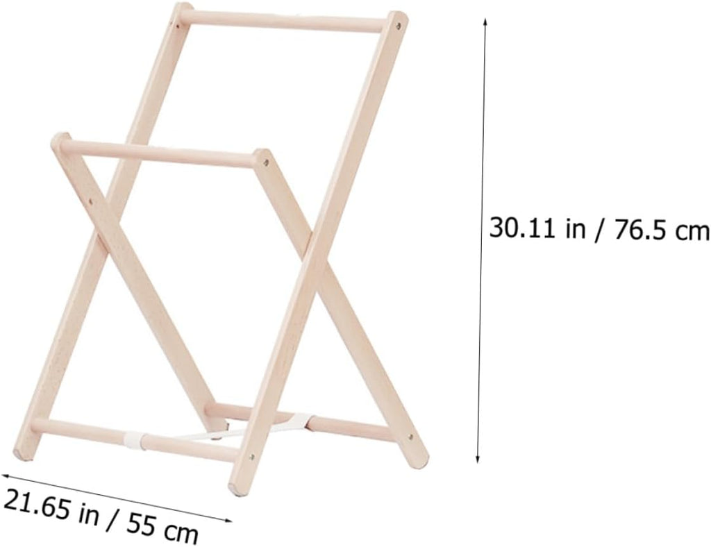 ERINGOGO Wooden Clothes Rack Coat Stand with Practical Storage Shelf, Freestanding Garment Rack for Bedroom Entryway, Sturdy Solid Wood Clothes Hanging Organizer