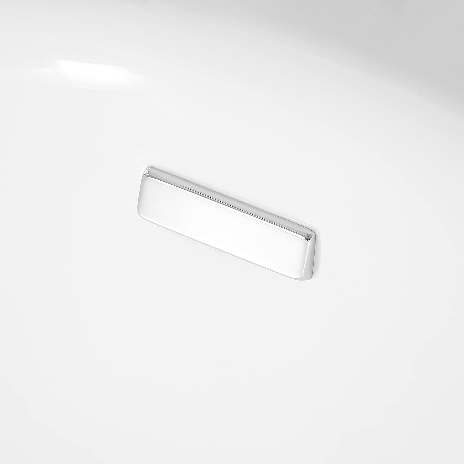 OVE Decors Skylar 34.25-in W x 71-in L Gloss White Acrylic Oval In Rectangle Front Center Drain