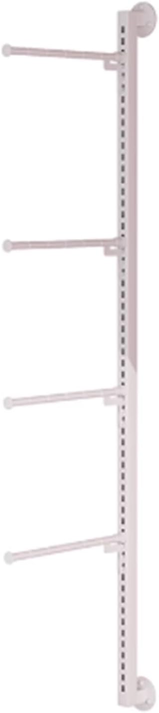 Wall-Mounted Lingerie Garment Rack, Metals, Underwear Display Stand, Commercial Shelves Clothes Rod, for Lingerie Socks Bra Panties Scarves, 120cm/47.2in(White)