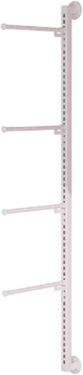 Wall-Mounted Lingerie Garment Rack, Metals, Underwear Display Stand, Commercial Shelves Clothes Rod, for Lingerie Socks Bra Panties Scarves, 120cm/47.2in(White)