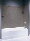Swan SI00603.125 32-in L x 60-in W x 60-in H Solid Surface Bathtub Wall Kit, Cloud White