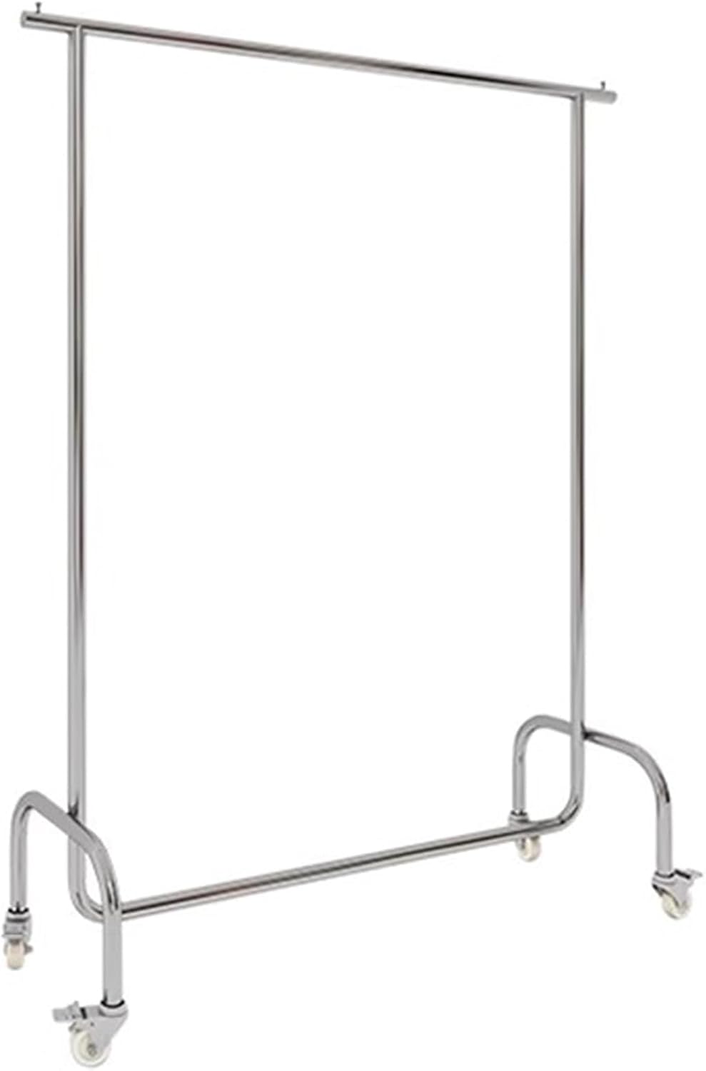 Heavy Duty Coat Rack, Garment Rack Portable Clothing Rack with Lockable Wheels, Commercial Rolling Clothes Rack for Hanging Clothes, Heavy Duty Clothes Rail for Bedroom (120X40X160CM)