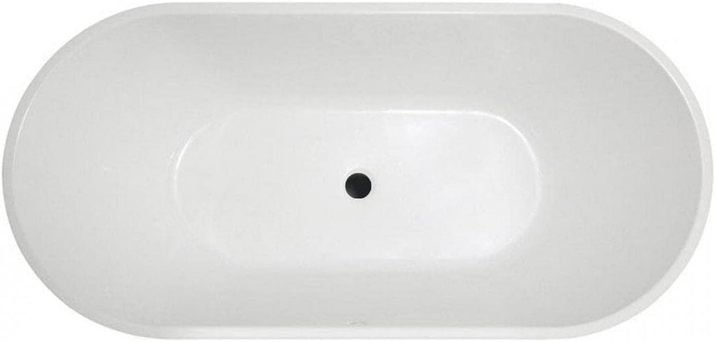 Vintage Tub & Bath Chloe 55 Inch Acrylic Double Ended Freestanding Tub - No Faucet Drillings