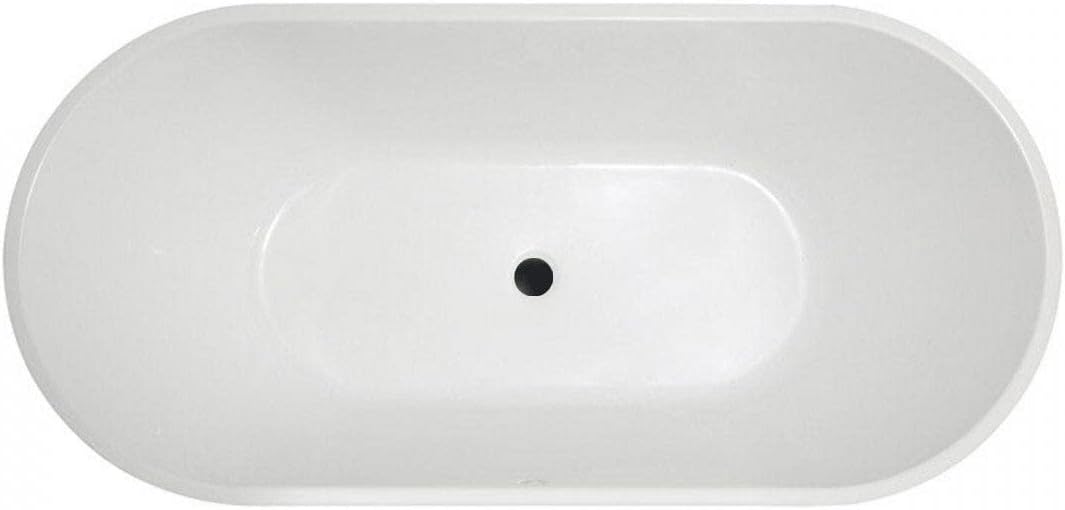 Vintage Tub & Bath Chloe 55 Inch Acrylic Double Ended Freestanding Tub - No Faucet Drillings
