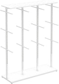 Freestanding Clothing Store Display Rack - Adjustable Gold Lingerie & Socks Stand, Floor-Standing Underwear Organizer, Retail Shelves for Bras & Shorts (130x40x130cm)