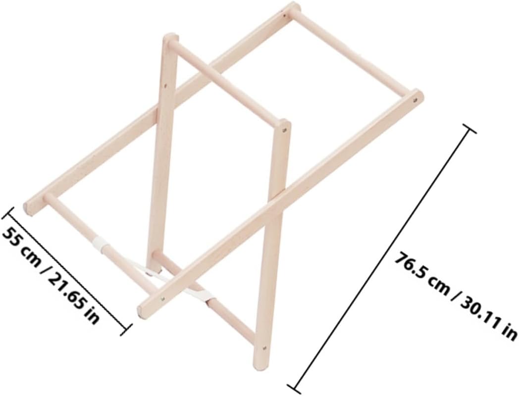 SHINEOFI Wood Coat Stand Clothes Storage Rack Freestanding Solid Wood Garment Rack for Bedroom Entryway with Multi-hook Design